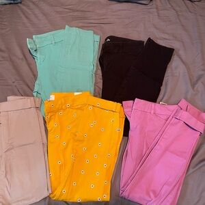 Old Navy Pixie Pants - Mint, Black, Grey, Yellow, Purple
